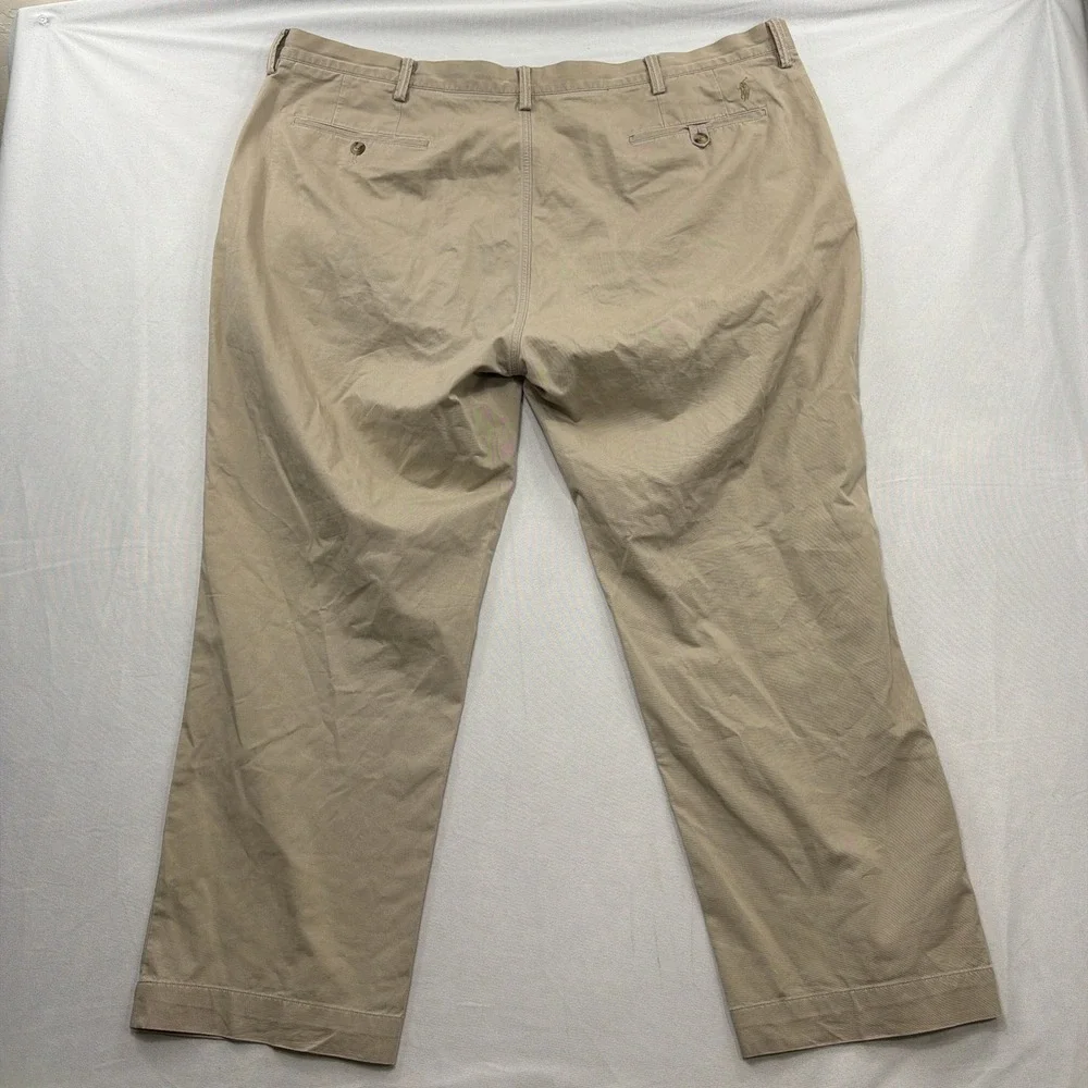 Polo Ralph Lauren Chino Pants Stretch Classic Fit Khaki Tan Mens 46x30